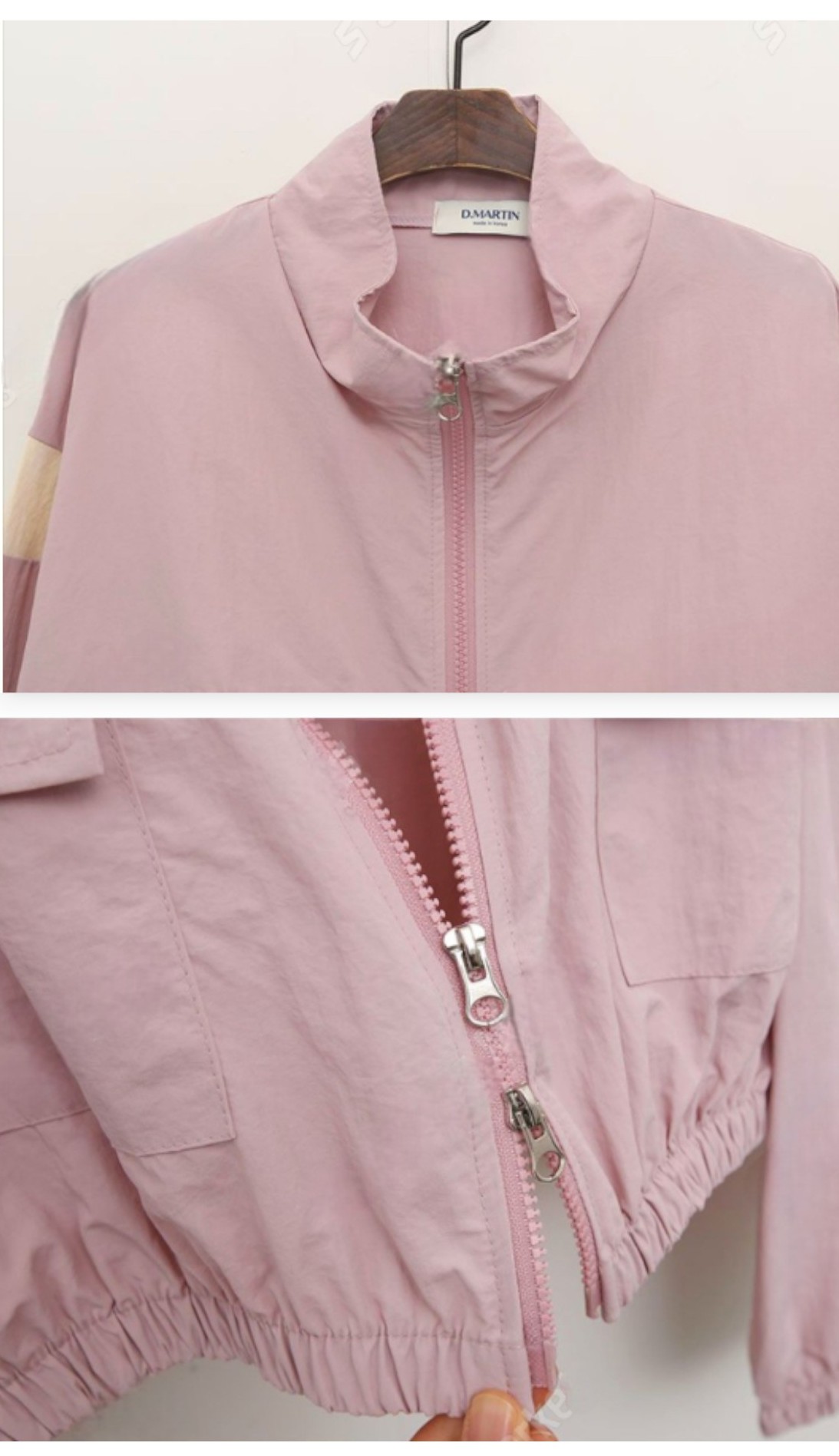 Wジップショート丈ジャンパー