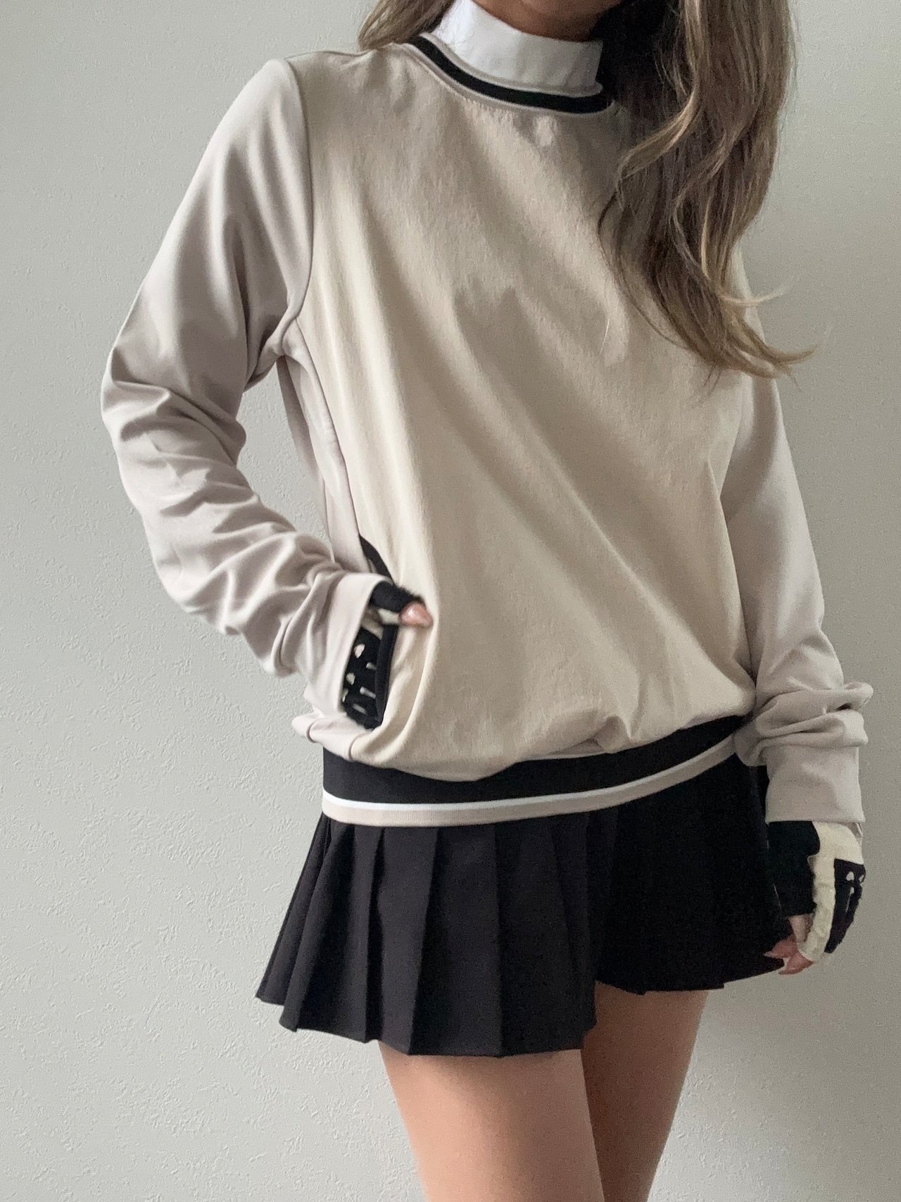 異素材MWトレーナー