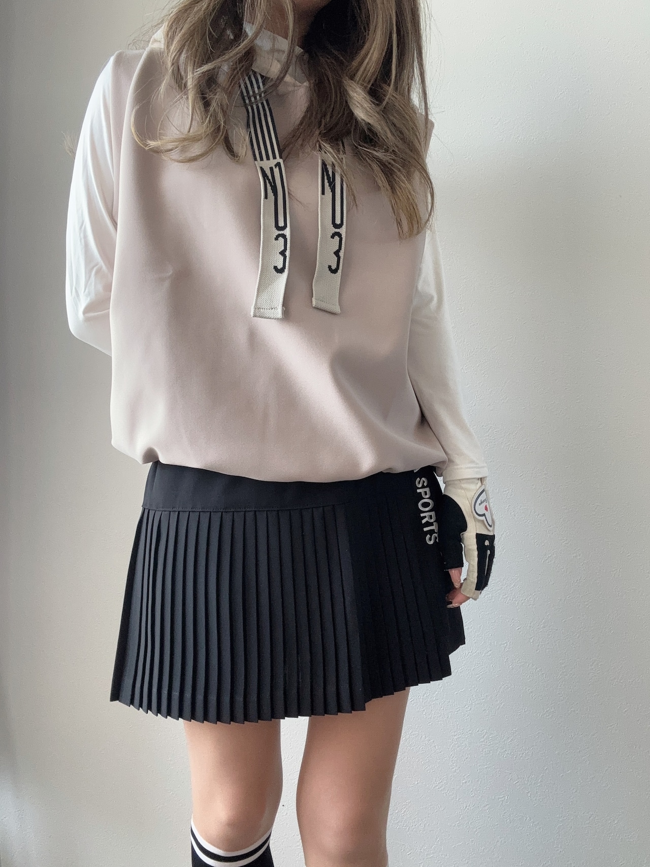 プリーツタイトスカート