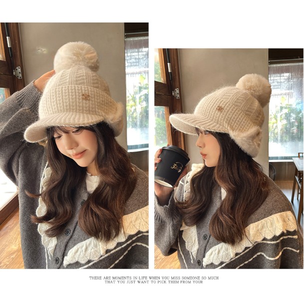 ケーブルニットキャップ