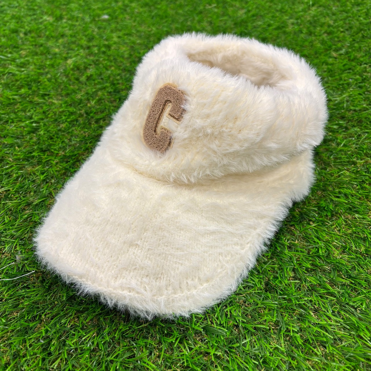 Cシャギーニットバイザー