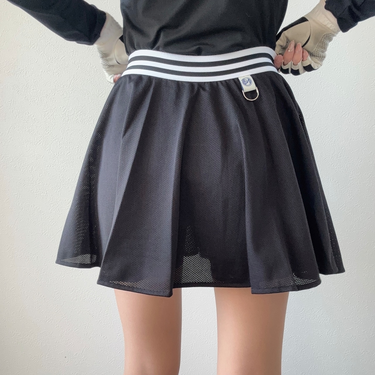 DMメッシュフレアスカート