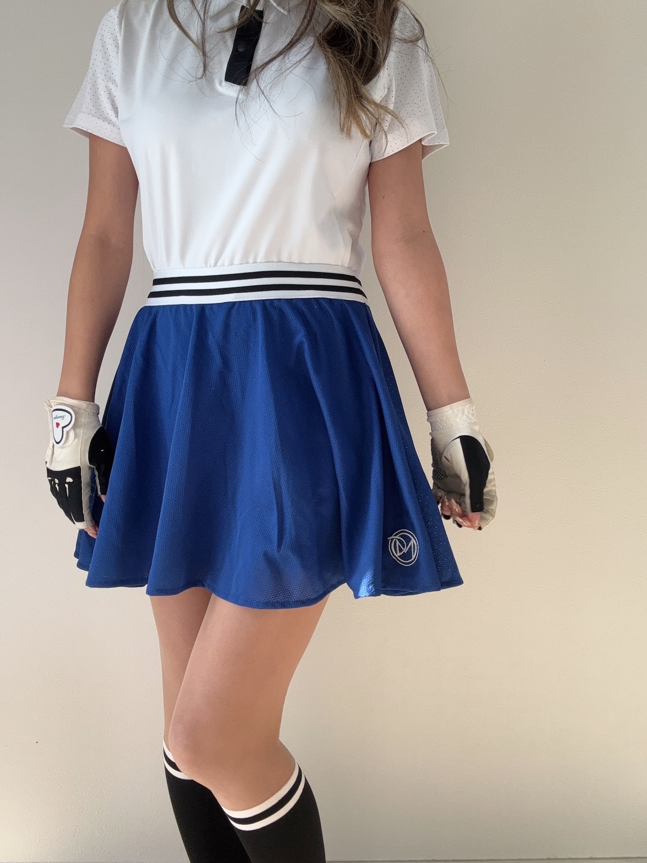 DMメッシュフレアスカート