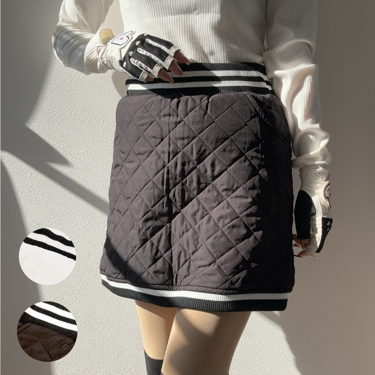 【即納分SALE】キルトタイトスカート