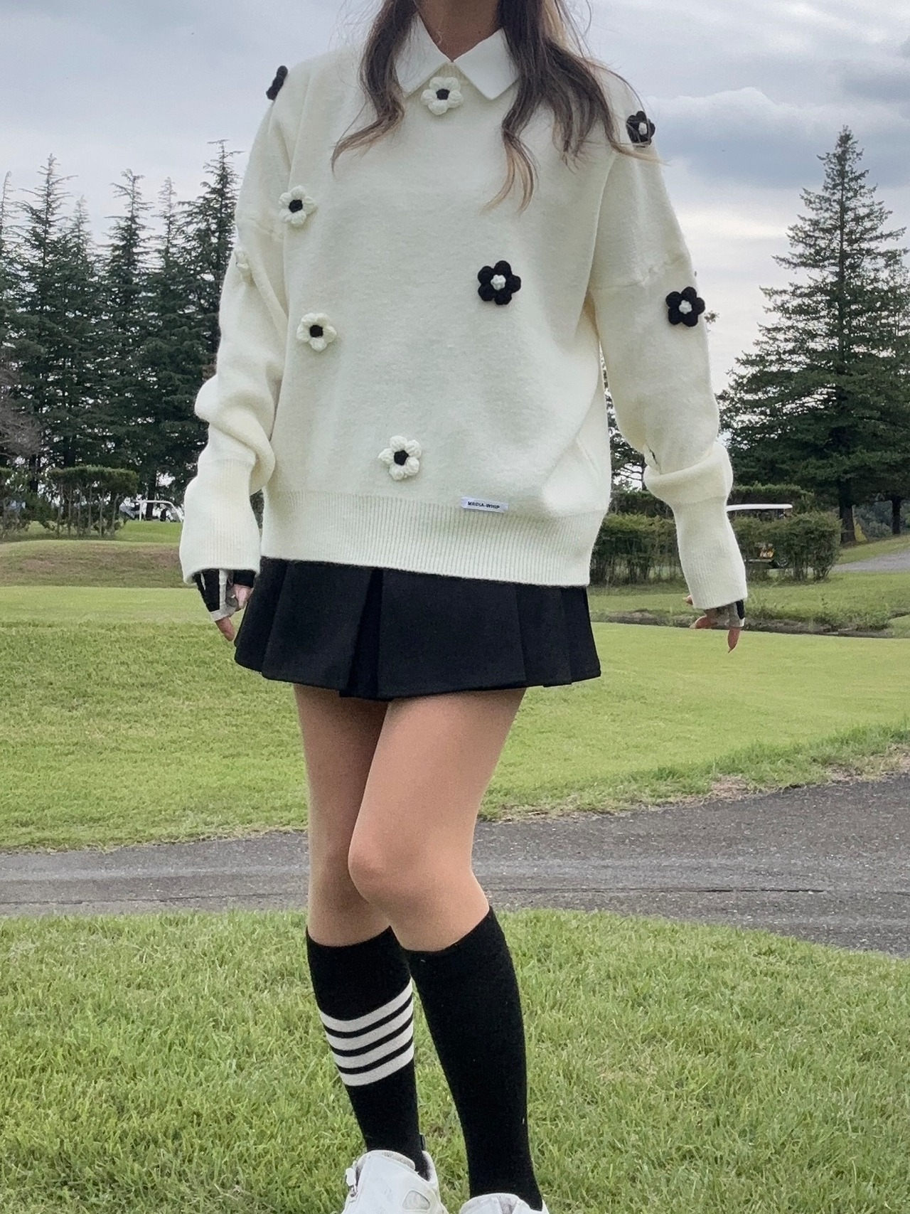 ぽこぽこお花セーター