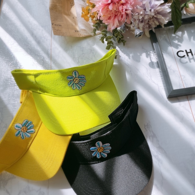 flower刺繍サンバイザー