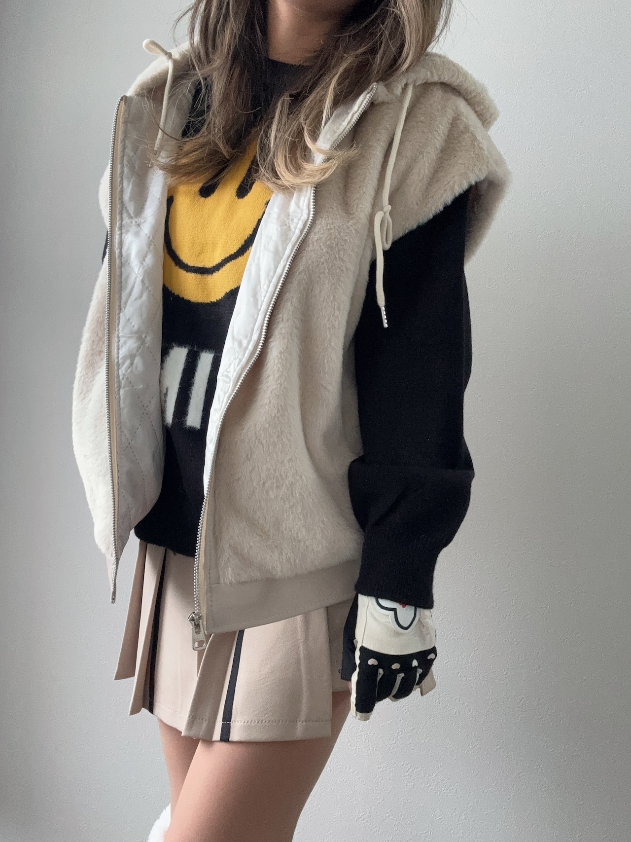 ファーフーディーベスト