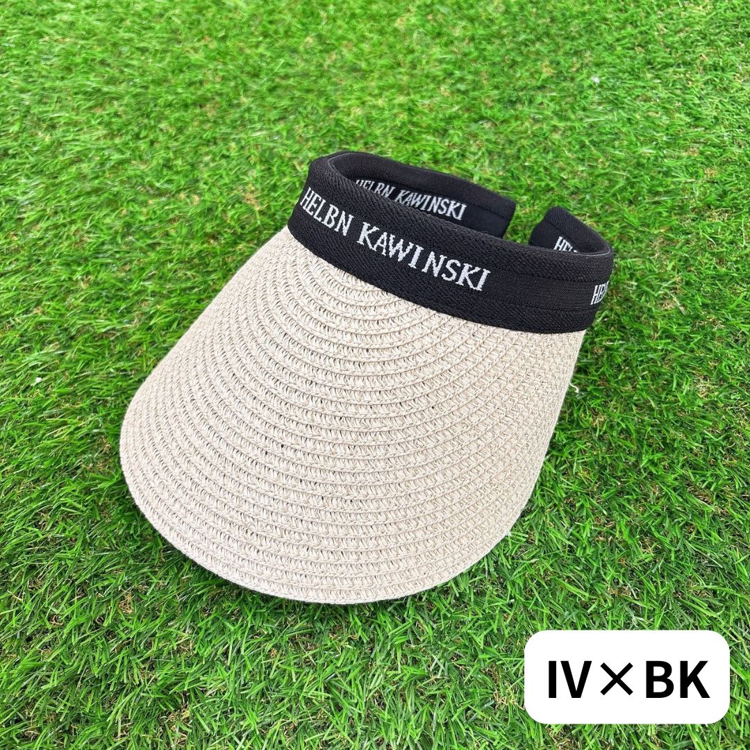 麦わらサンバイザー