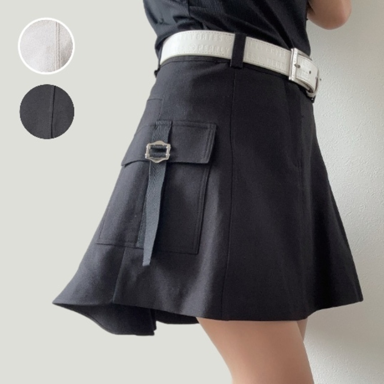 バックフレアスカート