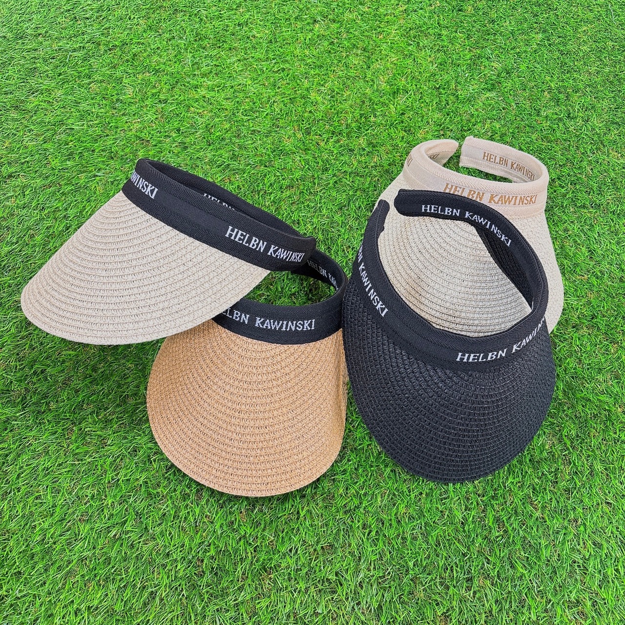 麦わらサンバイザー