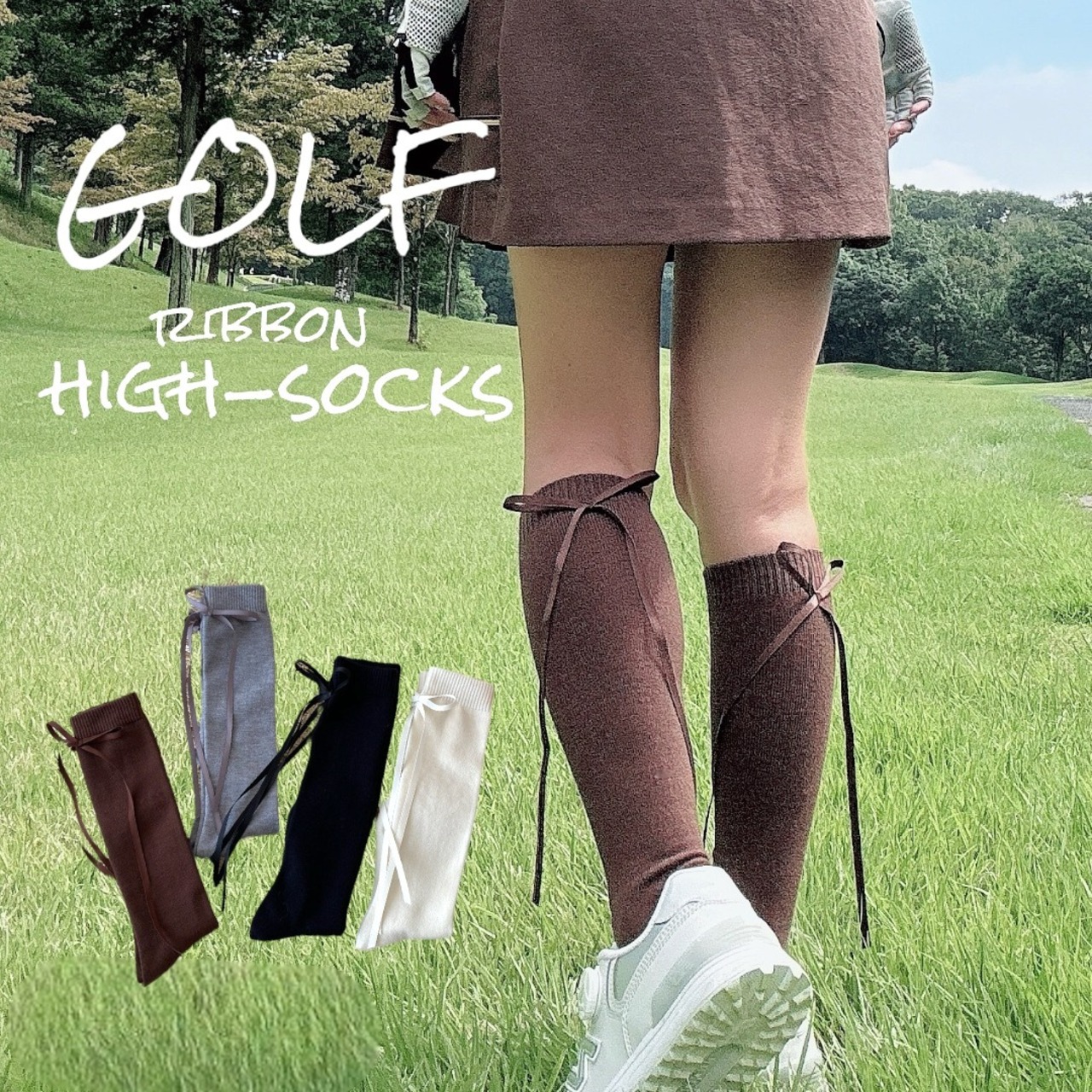 Ribbonハイソックス