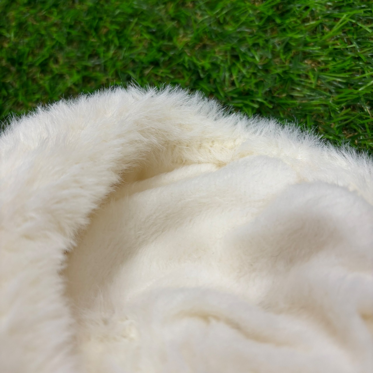 Cシャギーニットバイザー