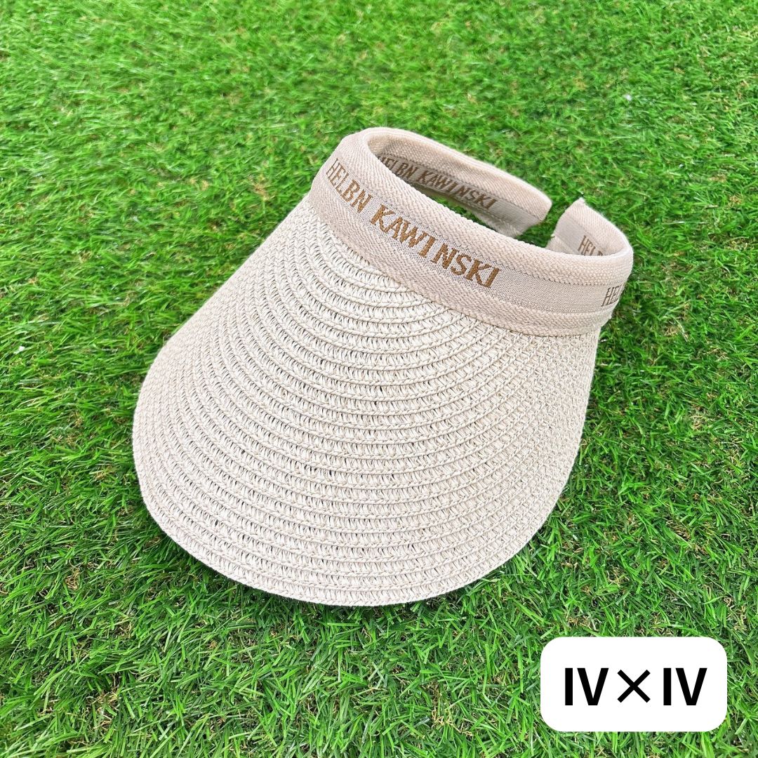 麦わらサンバイザー