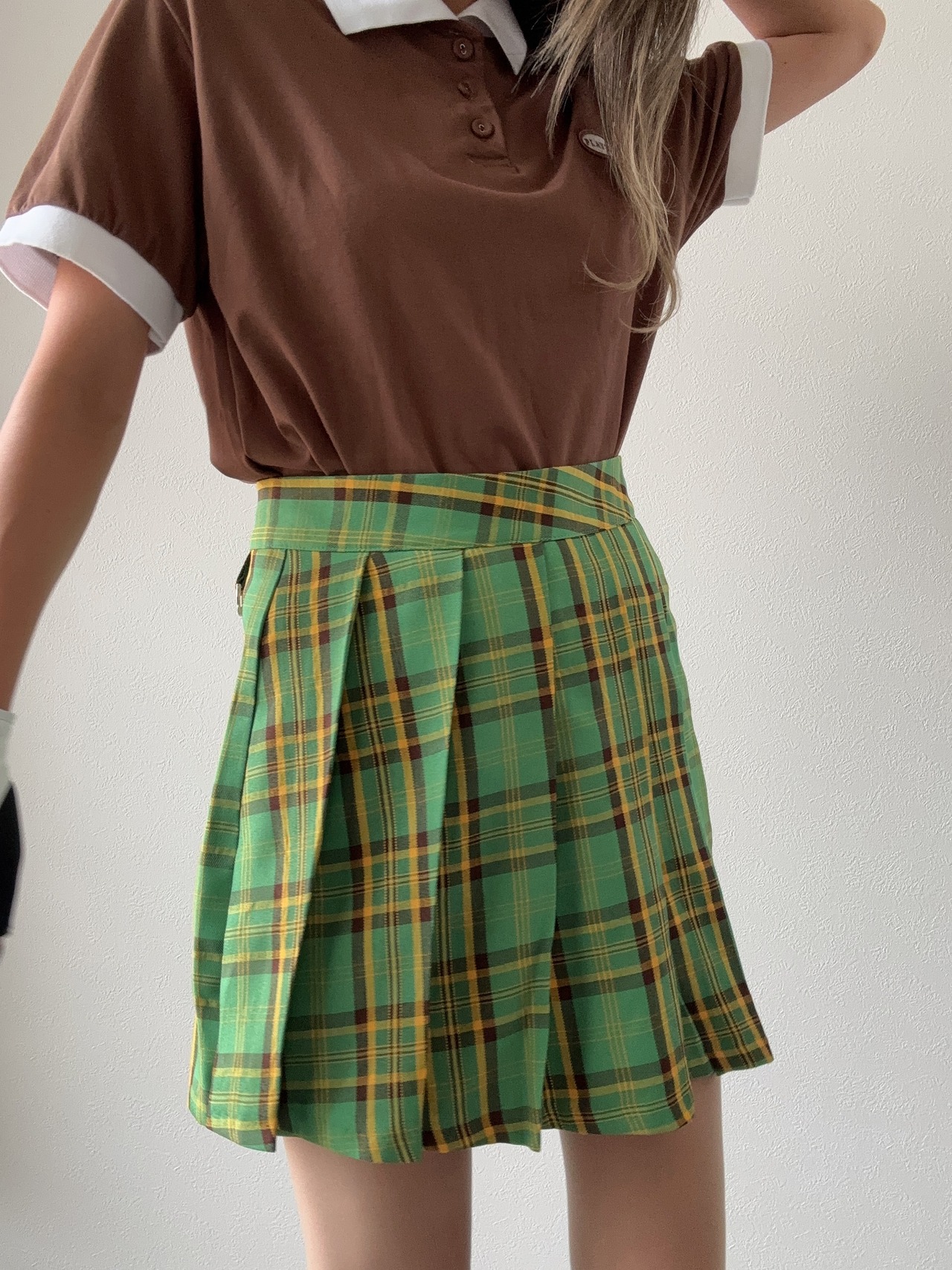 【SETUP対応】チェックプリーツキュロット