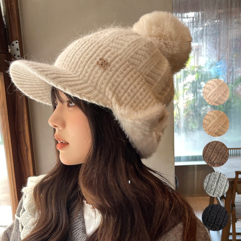 ケーブルニットキャップ