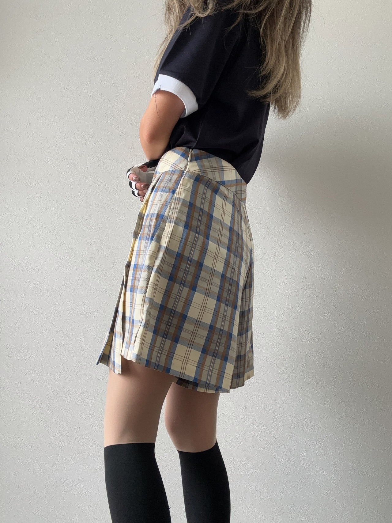 【SETUP対応】チェックプリーツキュロット