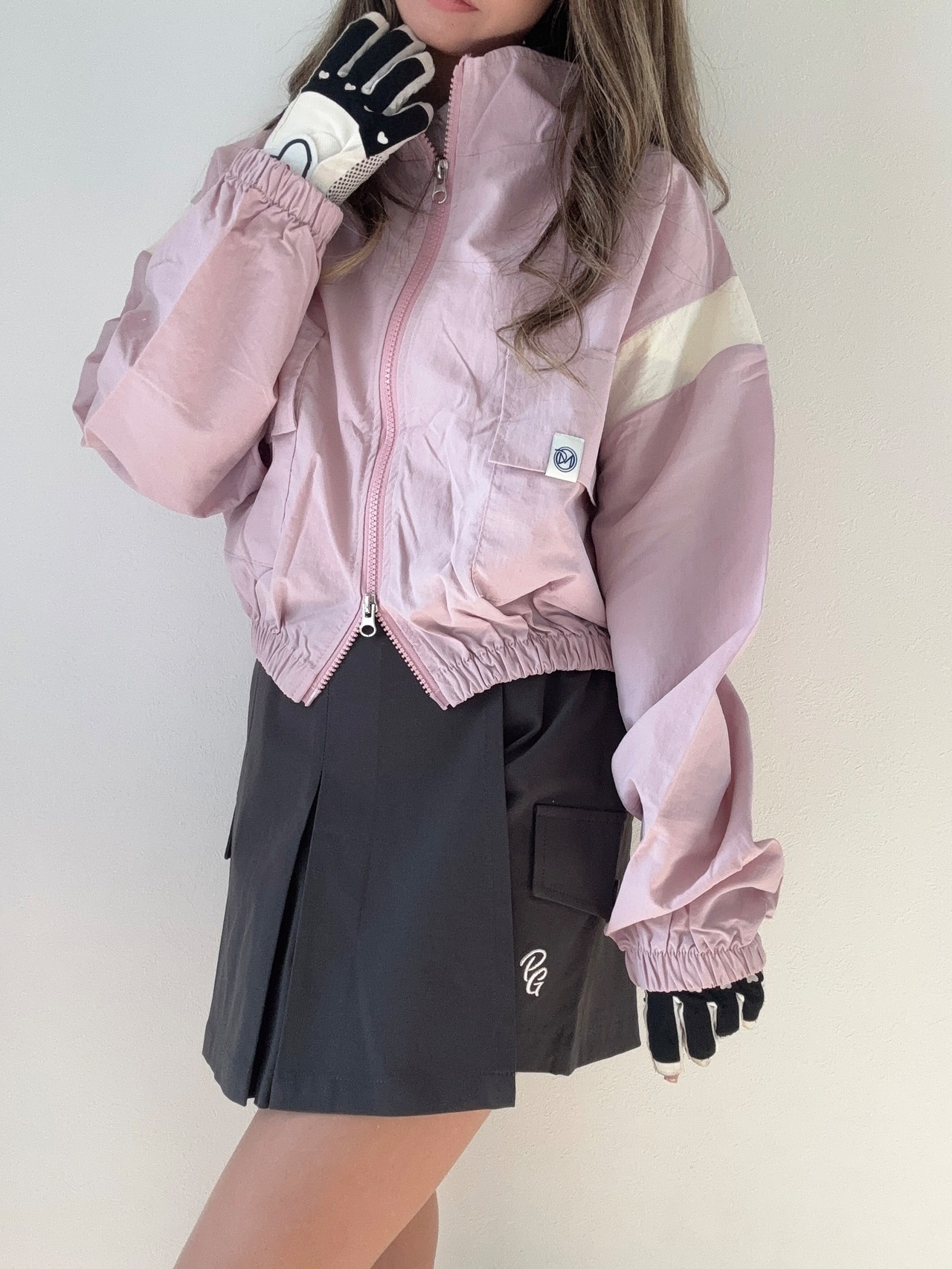 Wジップショート丈ジャンパー