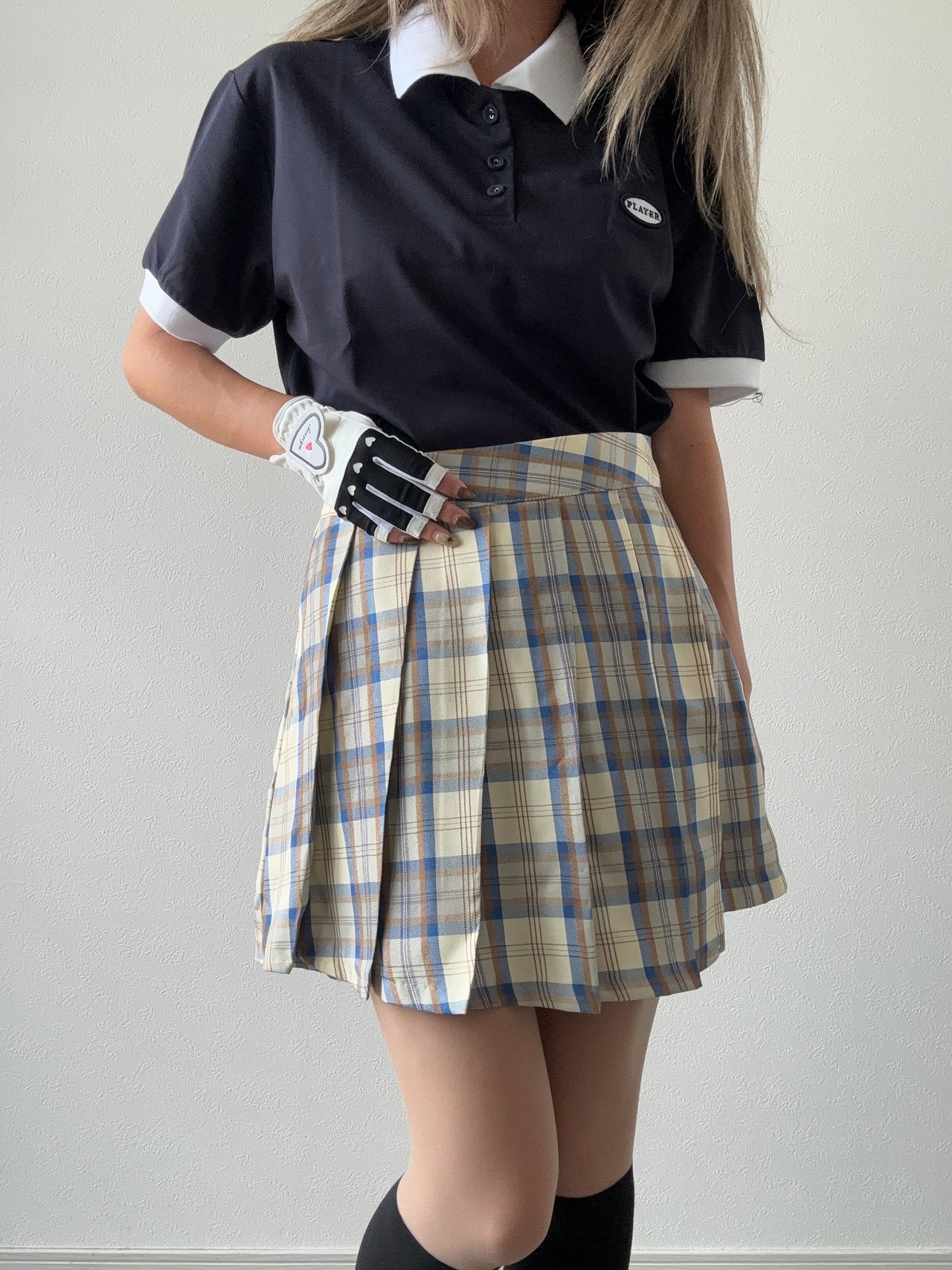 【SETUP対応】チェックプリーツキュロット