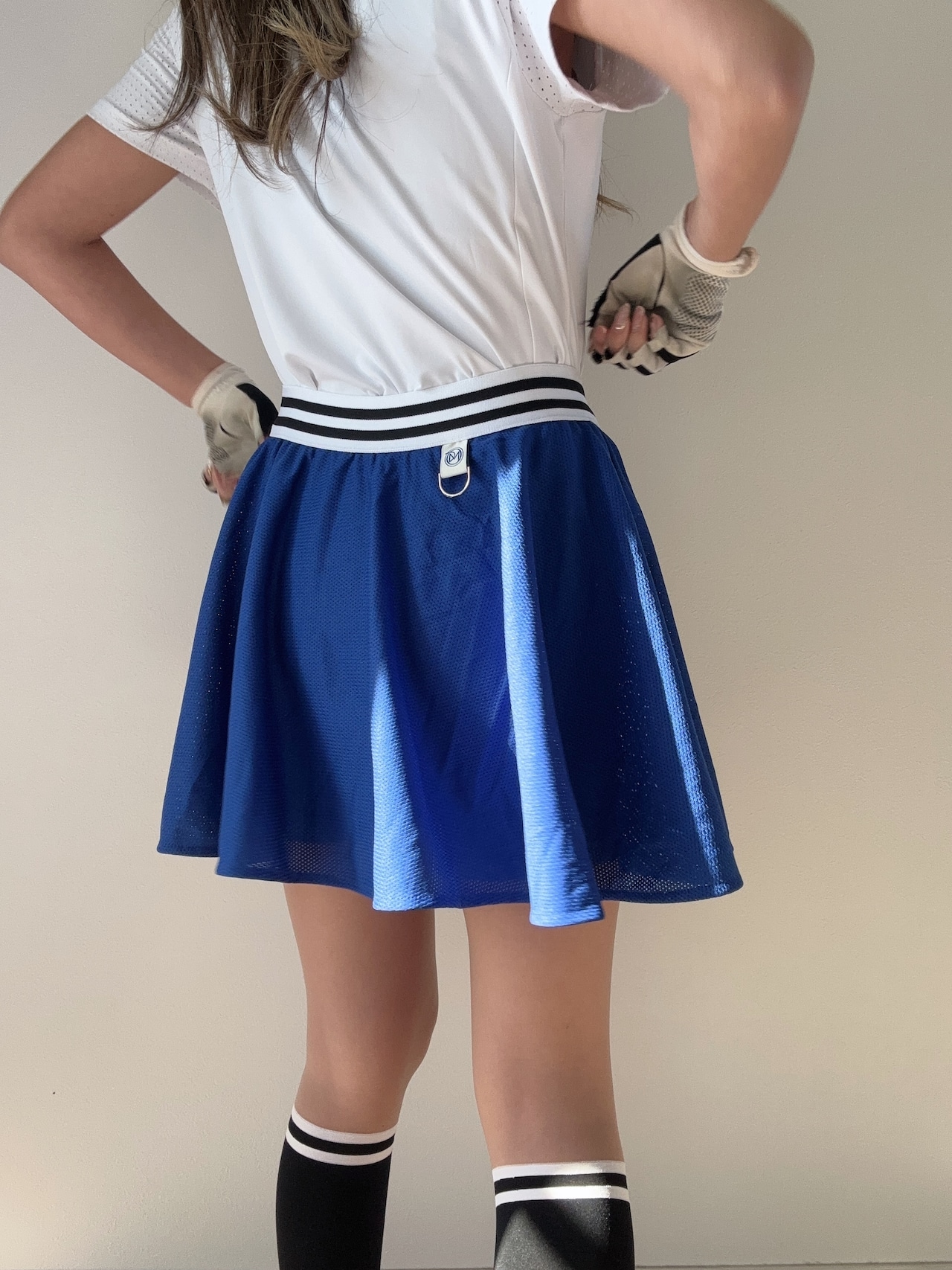 DMメッシュフレアスカート