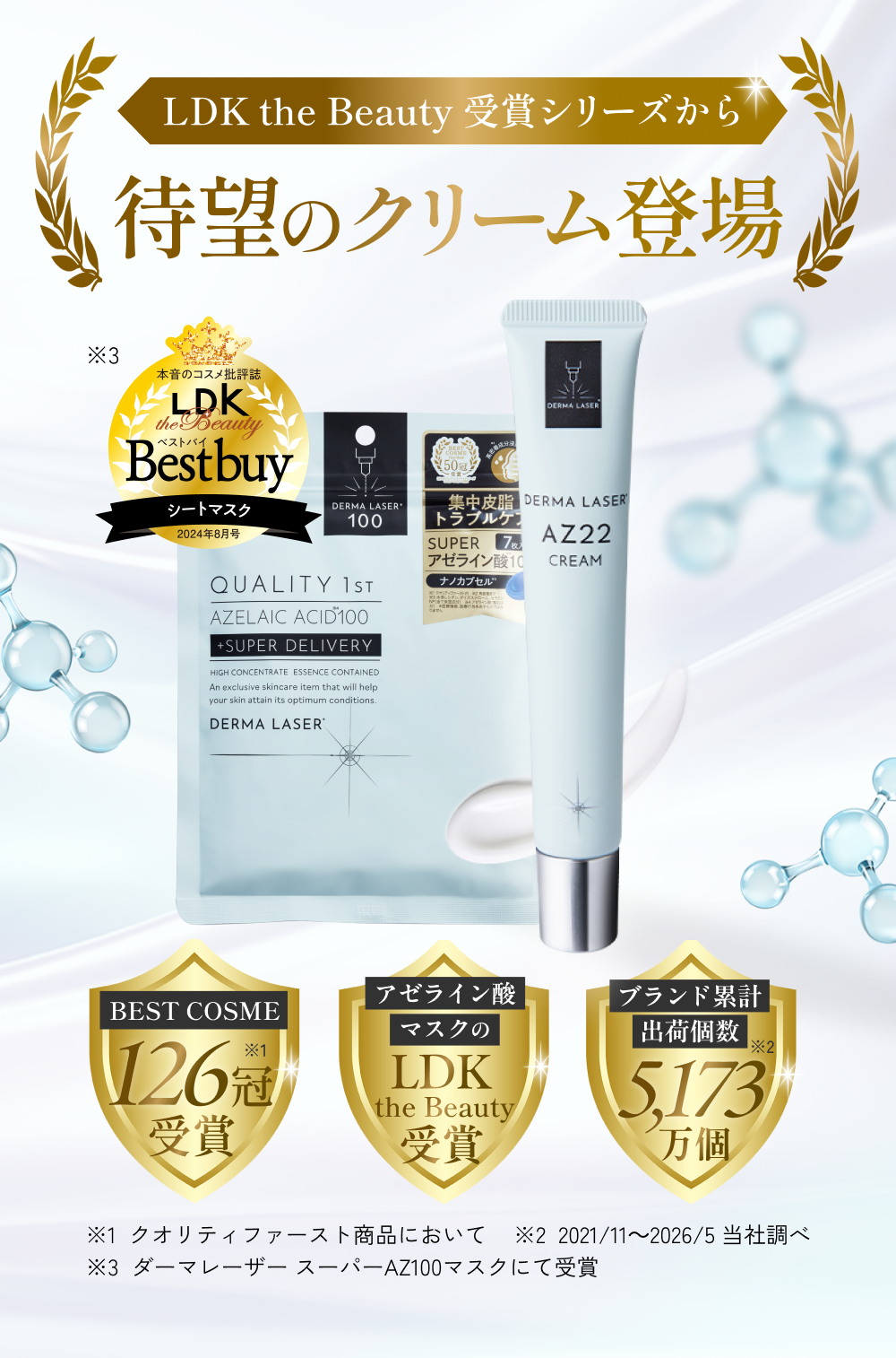 LDK the Beauty 受賞シリーズから待望のクリーム登場。BEST COSME 126冠受賞、ブランド累計出荷個数5,173万個