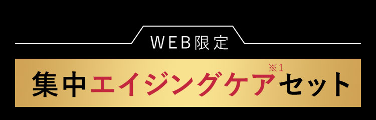 WEB限定 集中エイジングケア※1セット