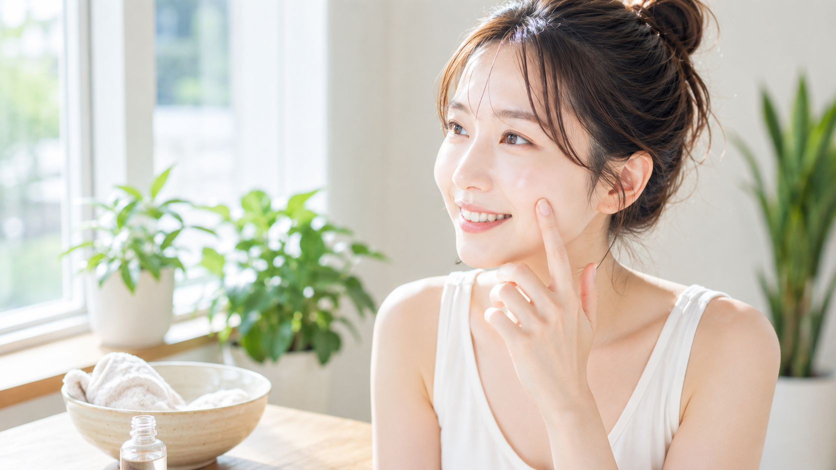 フェイスパックを毎日使う女性