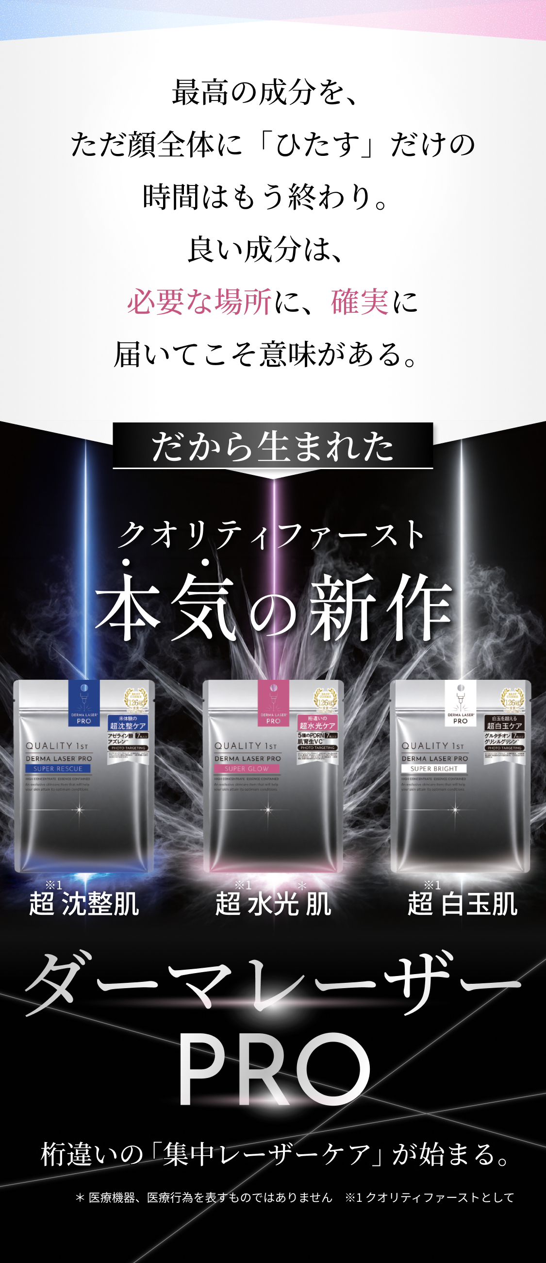 本気の新作　ダーマレーザーPRO