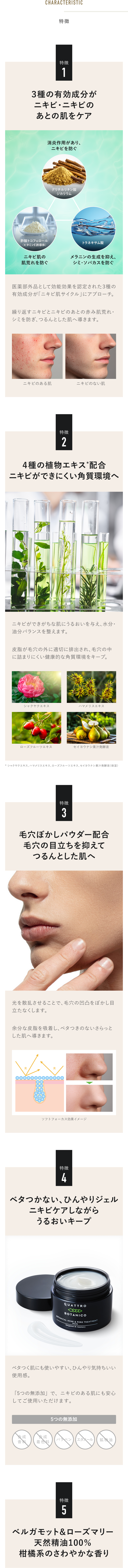 ボタニカル アクネ ＆ ポア トリートメント（メンズ 薬用ニキビ ケア