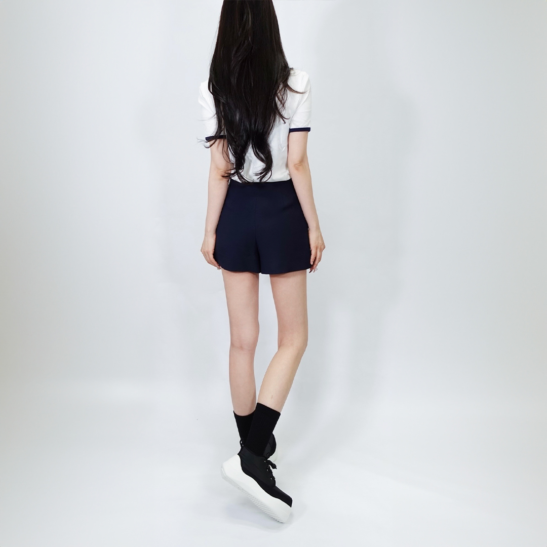 【即納】エアースニーカー ブラック/ホワイト サイズ: レディースS（~23.0cm）