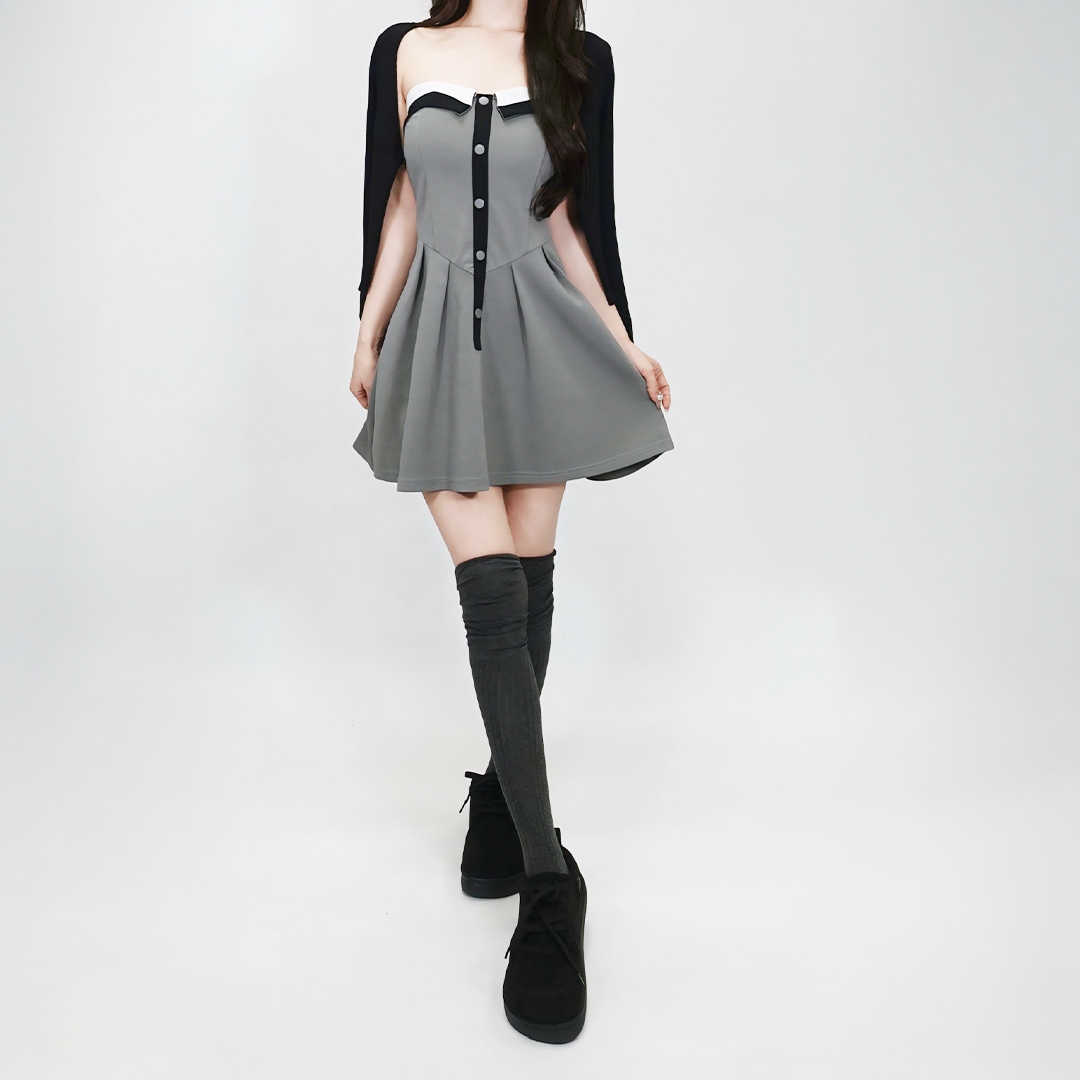 レースアップスニーカー ブラック/ブラック サイズ: レディースS（~23.0cm）