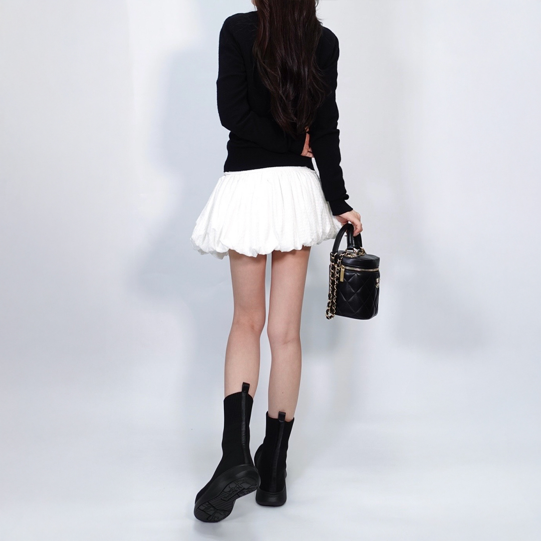 ニットブーツ ブラック | Racbaki