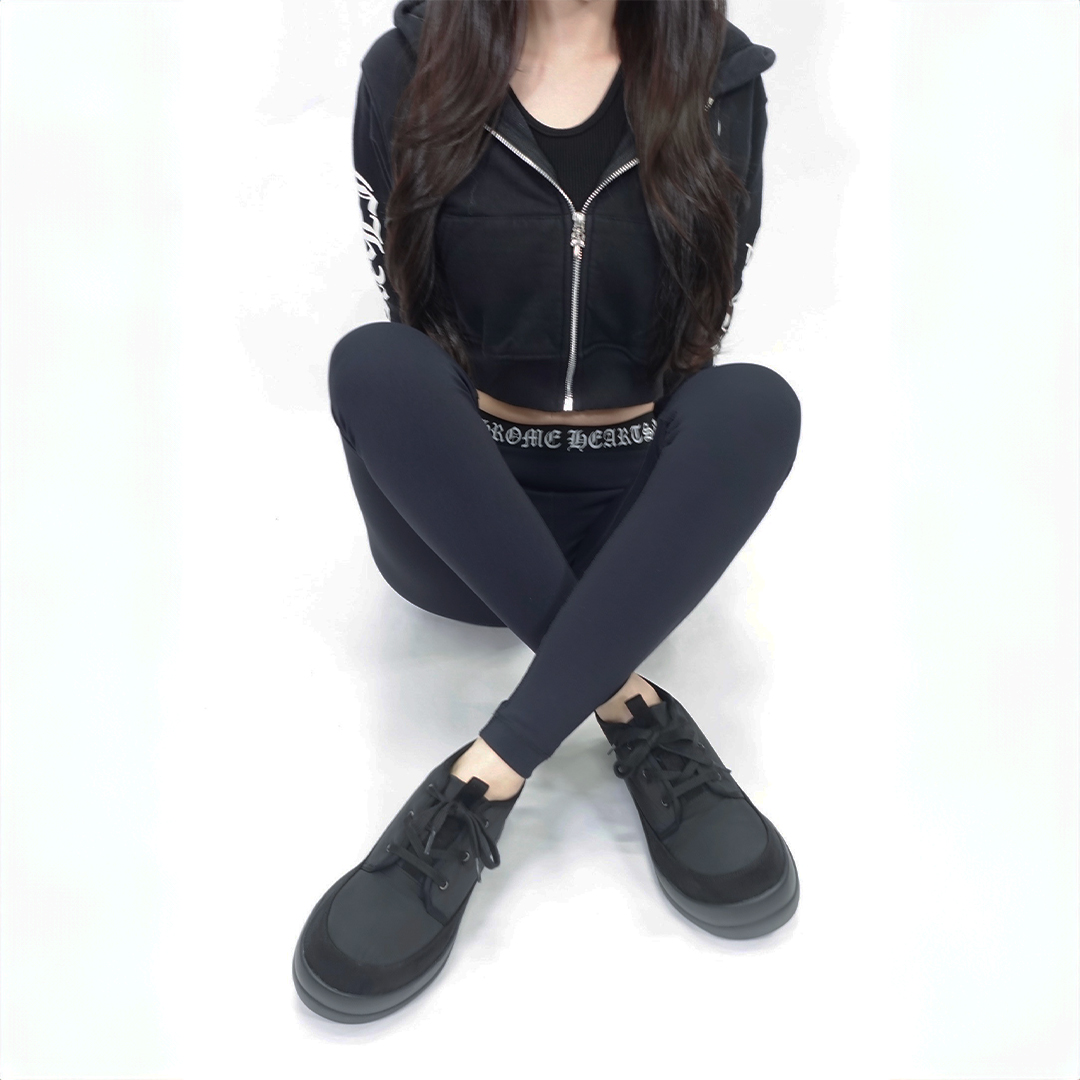 【即納】エアースニーカー ブラック/ブラック サイズ: レディースS（~23.0cm）