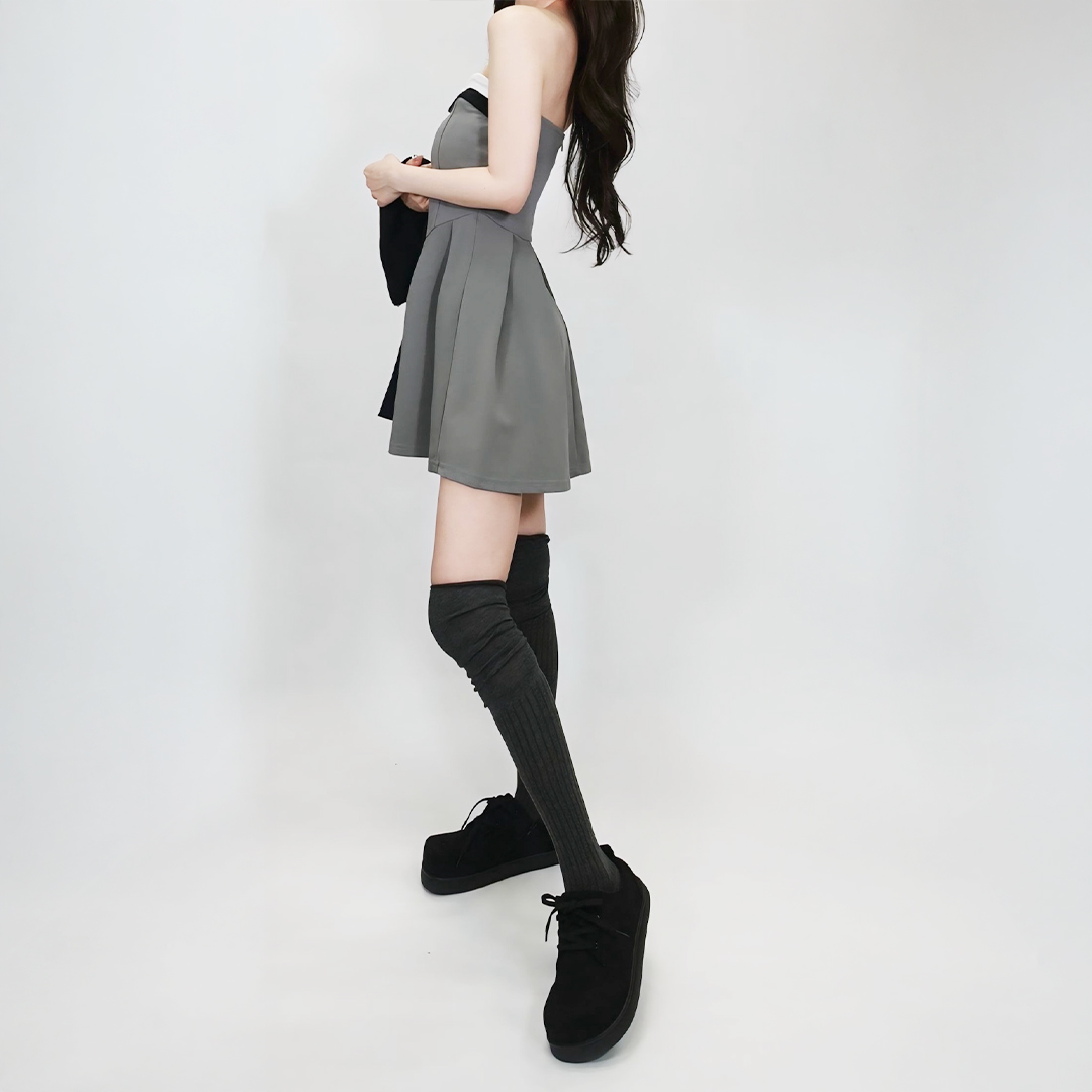 レースアップスニーカー ブラック/ブラック サイズ: レディースS（~23.0cm）