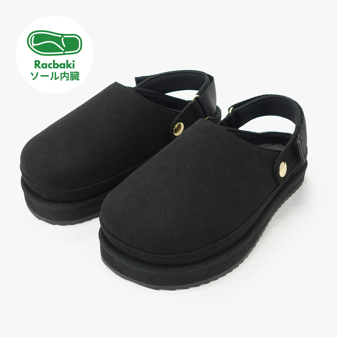 クロッグシューズ シングルベルト スムース