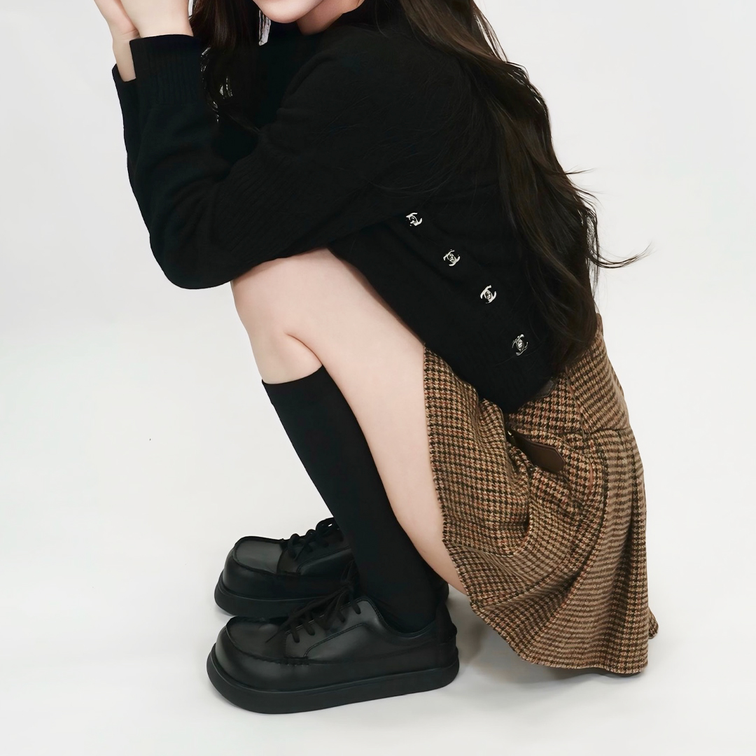 デッキスニーカー ブラック/ブラック サイズ: レディースS（~23.0cm）