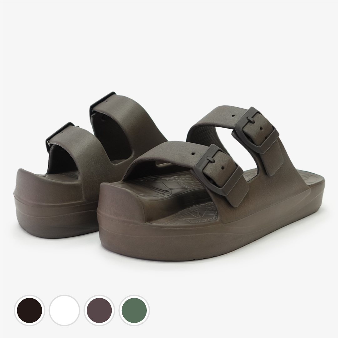 イージーサンダル ラップ ブラウン