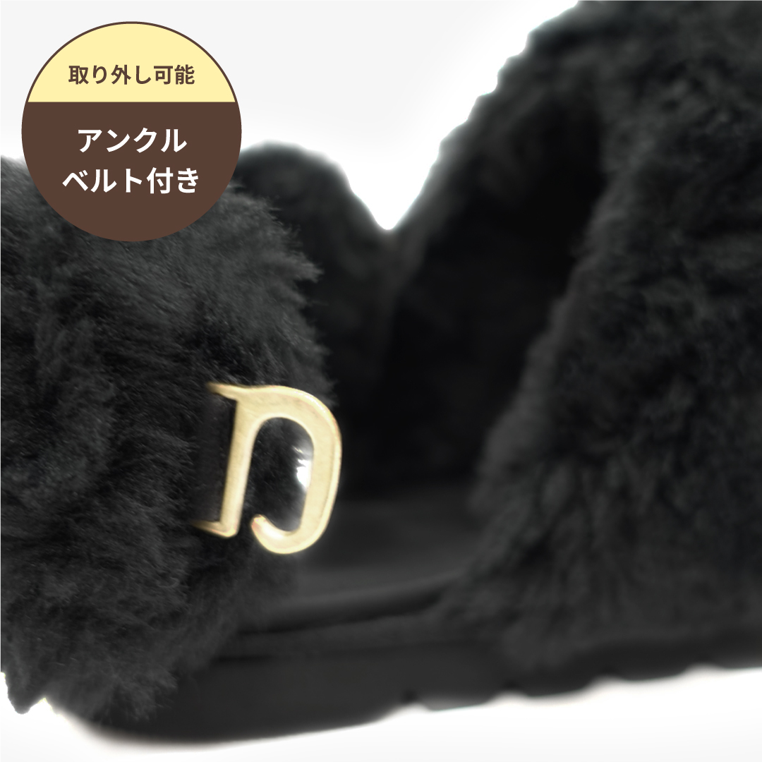 2way  ムートンサボ ブラック サイズ: サイズ1（~22.5cm）
