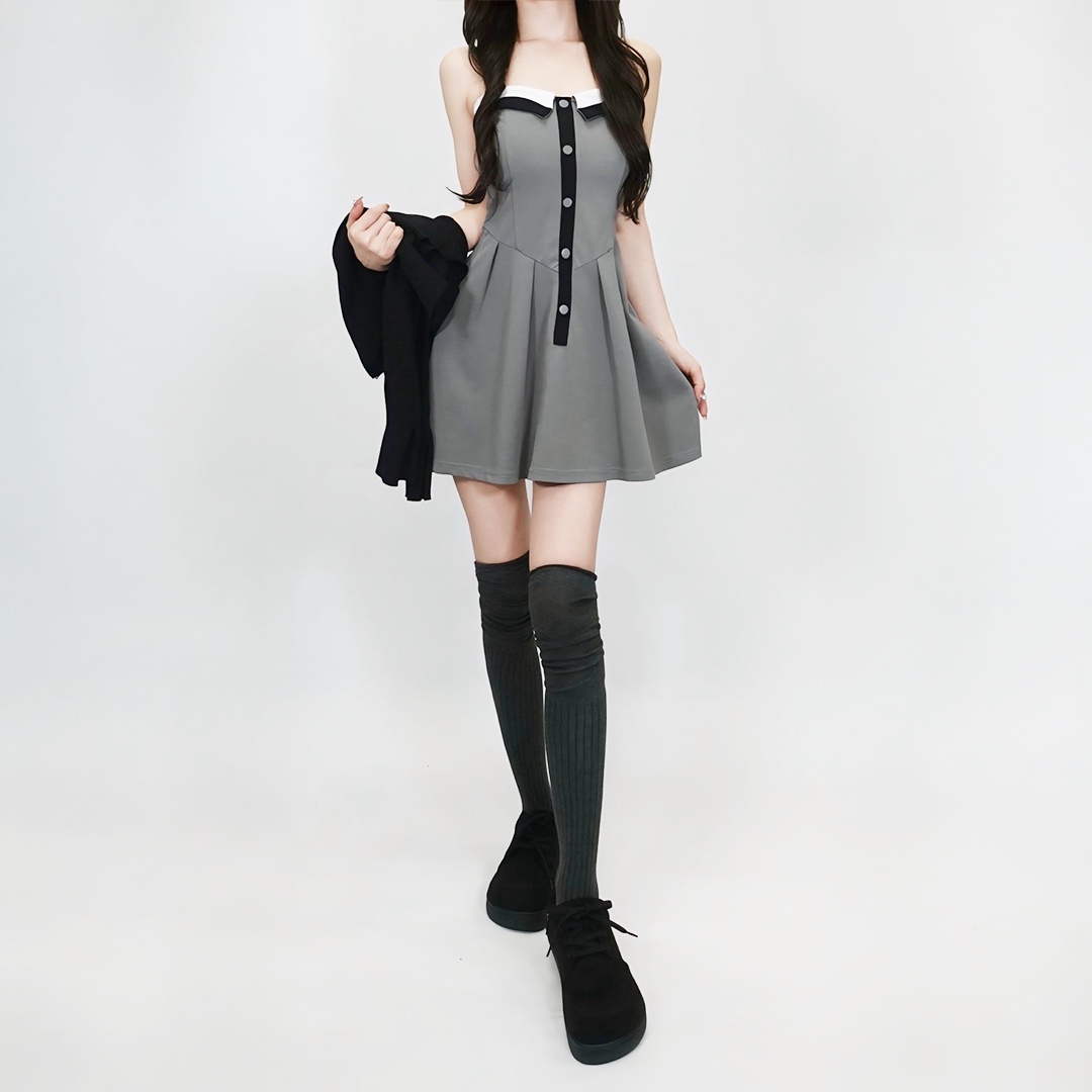 レースアップスニーカー ブラック/ブラック サイズ: レディースS（~23.0cm）