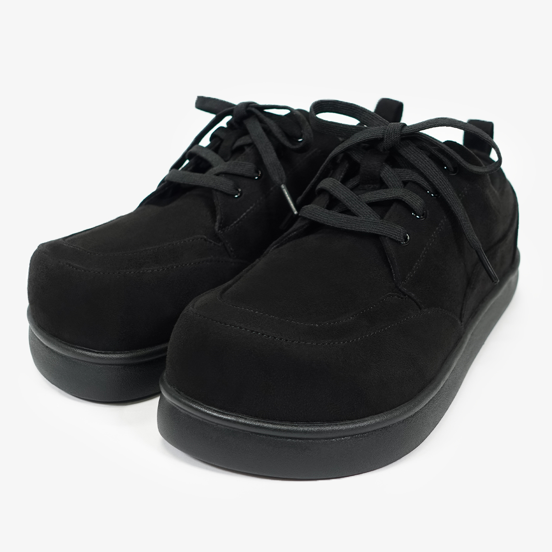 レースアップスニーカー ブラック/ブラック サイズ: レディースS（~23.0cm）