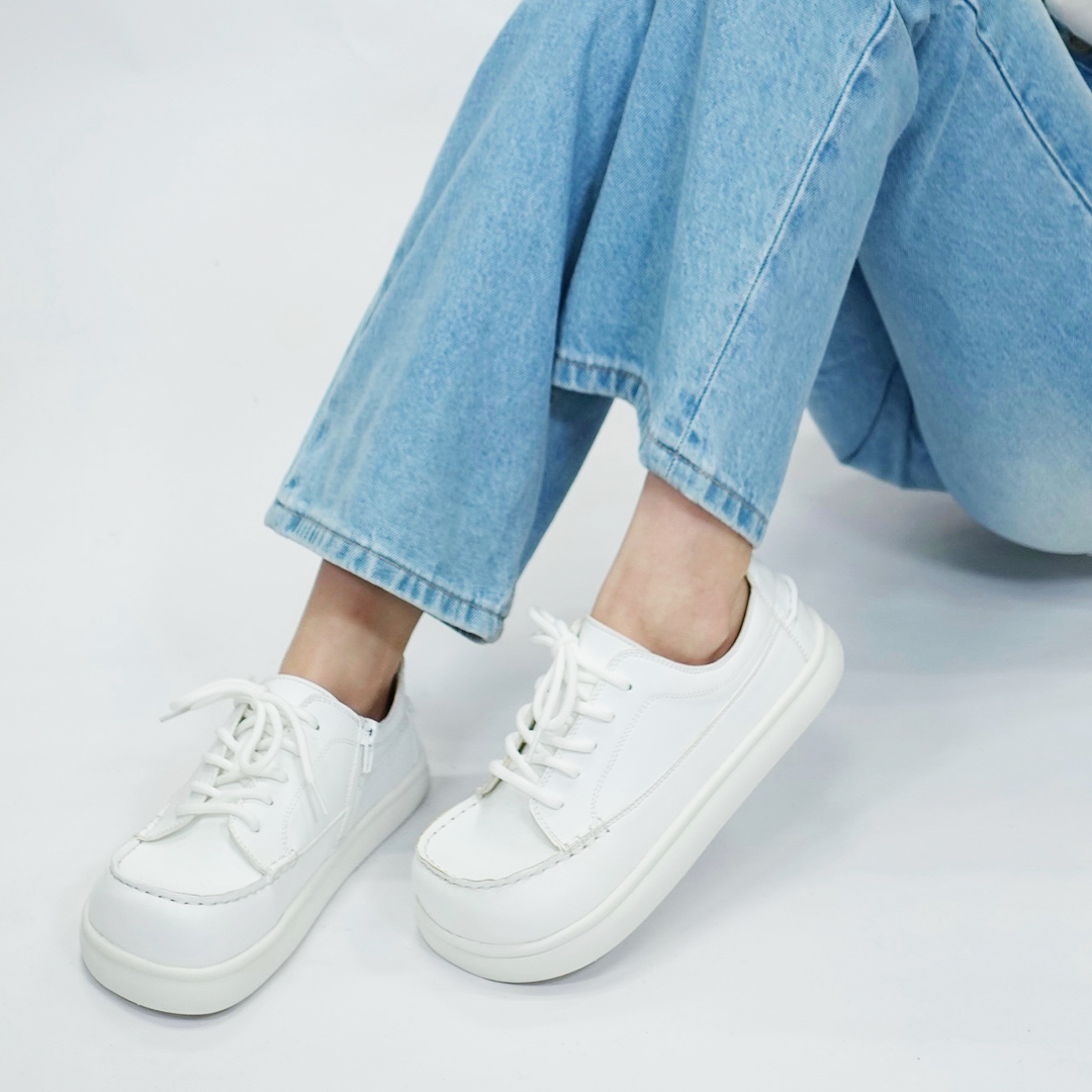 デッキスニーカー ホワイト/ホワイト サイズ: レディースS（~23.0cm）