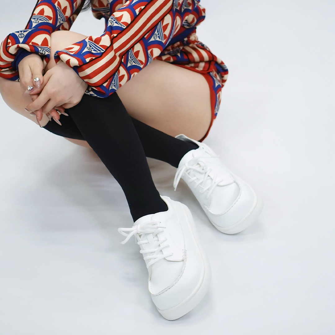 デッキスニーカー ホワイト/ホワイト サイズ: レディースS（~23.0cm）