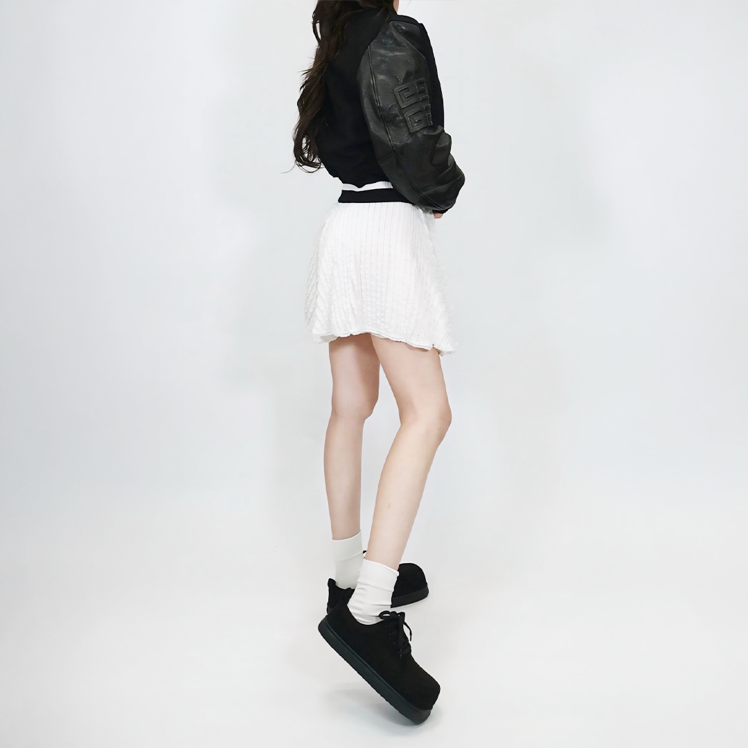 レースアップスニーカー ブラック/ブラック サイズ: レディースS（~23.0cm）