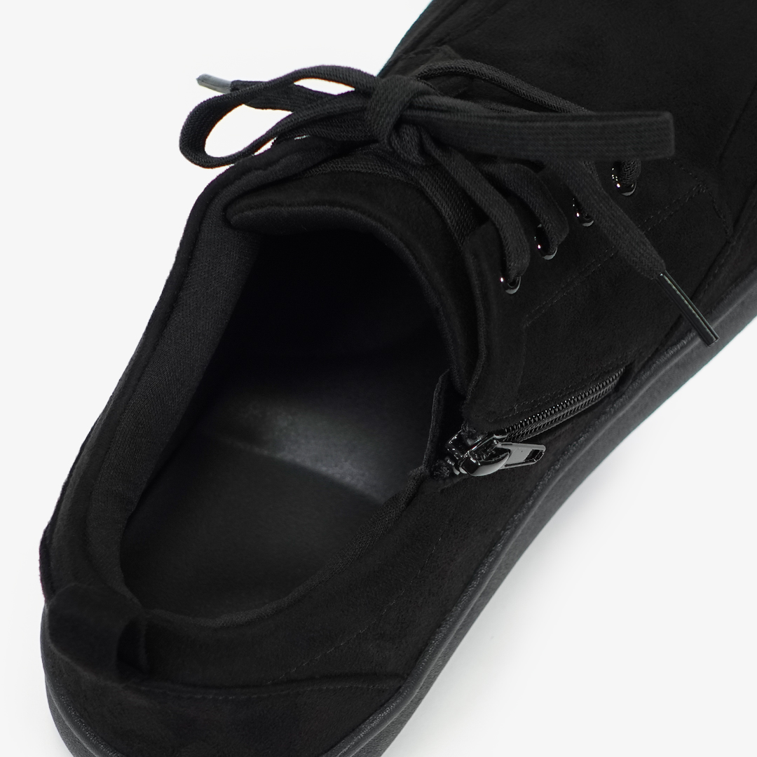 レースアップスニーカー ブラック/ブラック サイズ: レディースS（~23.0cm）