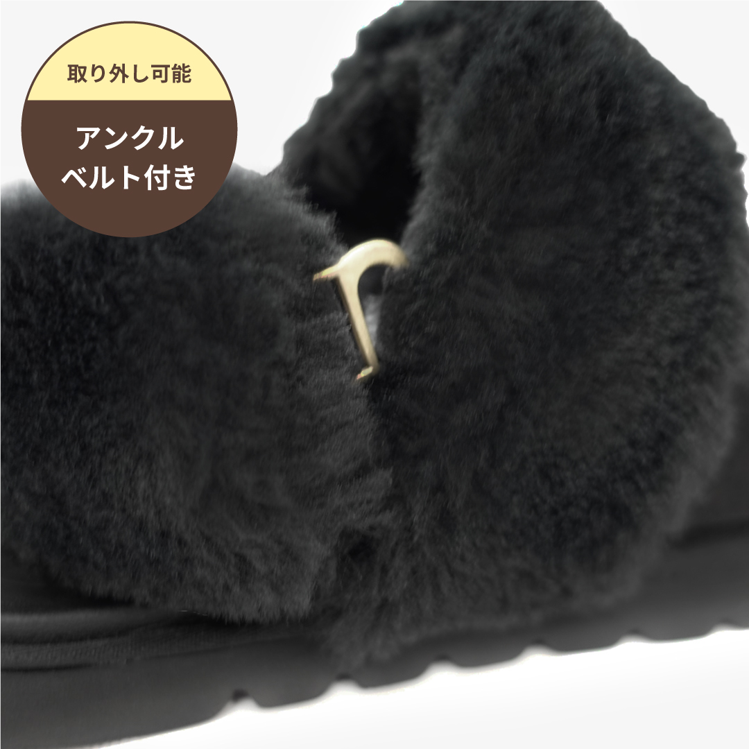 2way  ムートンサボ ブラック サイズ: サイズ1（~22.5cm）