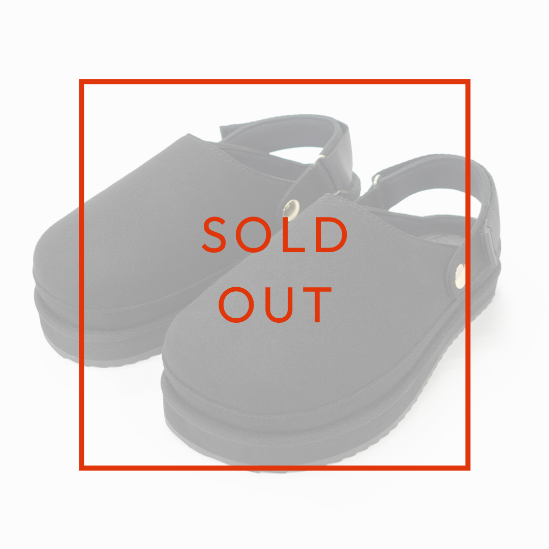 クロッグシューズ シングルベルト スムース