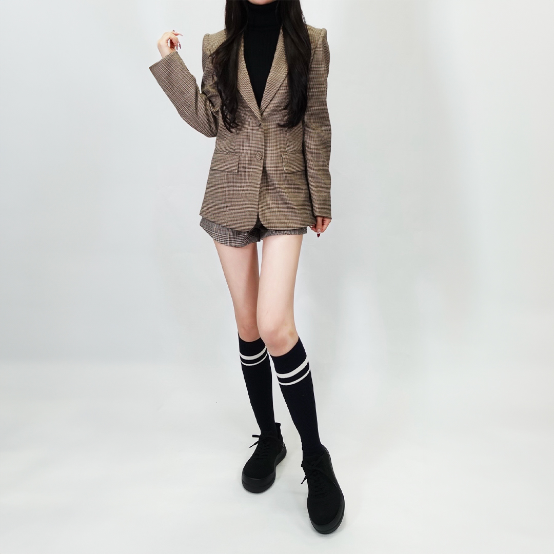 ストレッチニットスニーカー ブラック/ブラック サイズ: レディースS（~22.5cm）