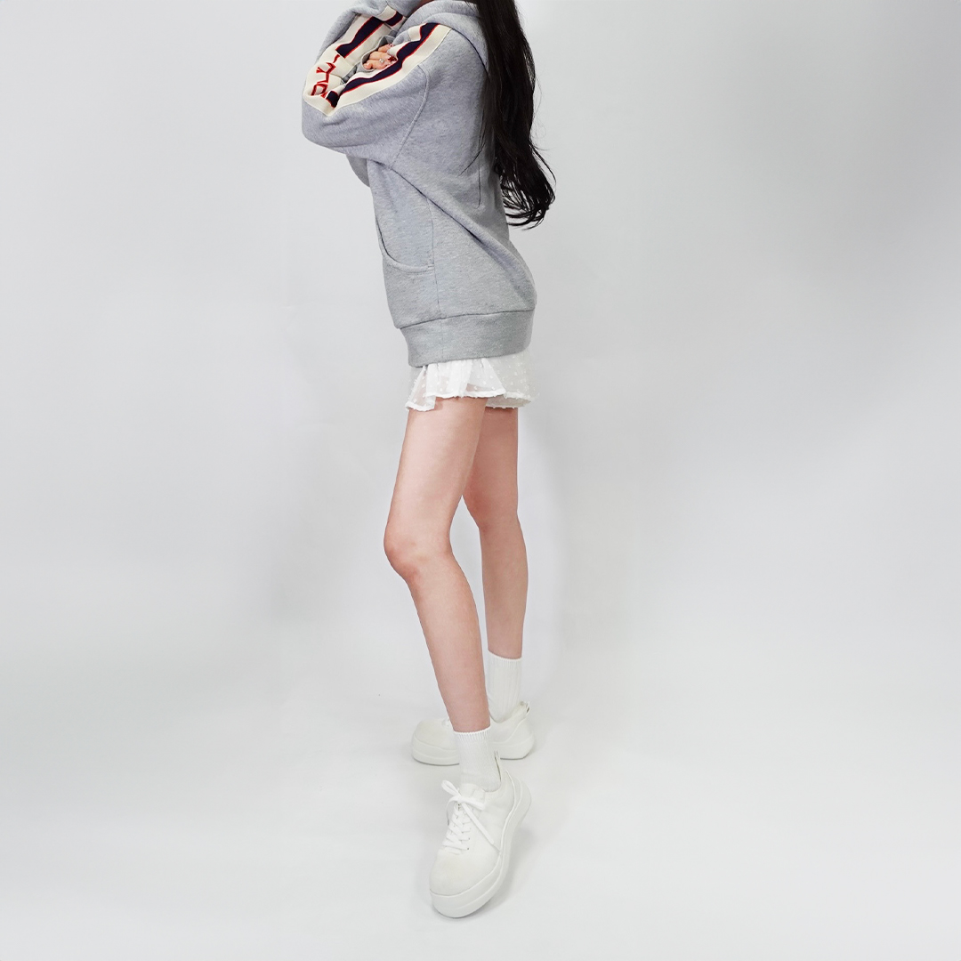 ストレッチニットスニーカー ホワイト/ホワイト サイズ: レディースS（~22.5cm）