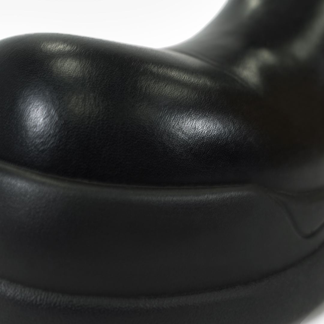 リブニットスニーカーブーツ ブラック/ブラック サイズ: レディースS（~22.5cm）