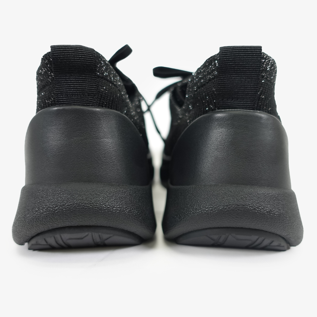 ストレッチニットスニーカー ブラックラメ/ブラック サイズ: レディースS（~22.5cm）