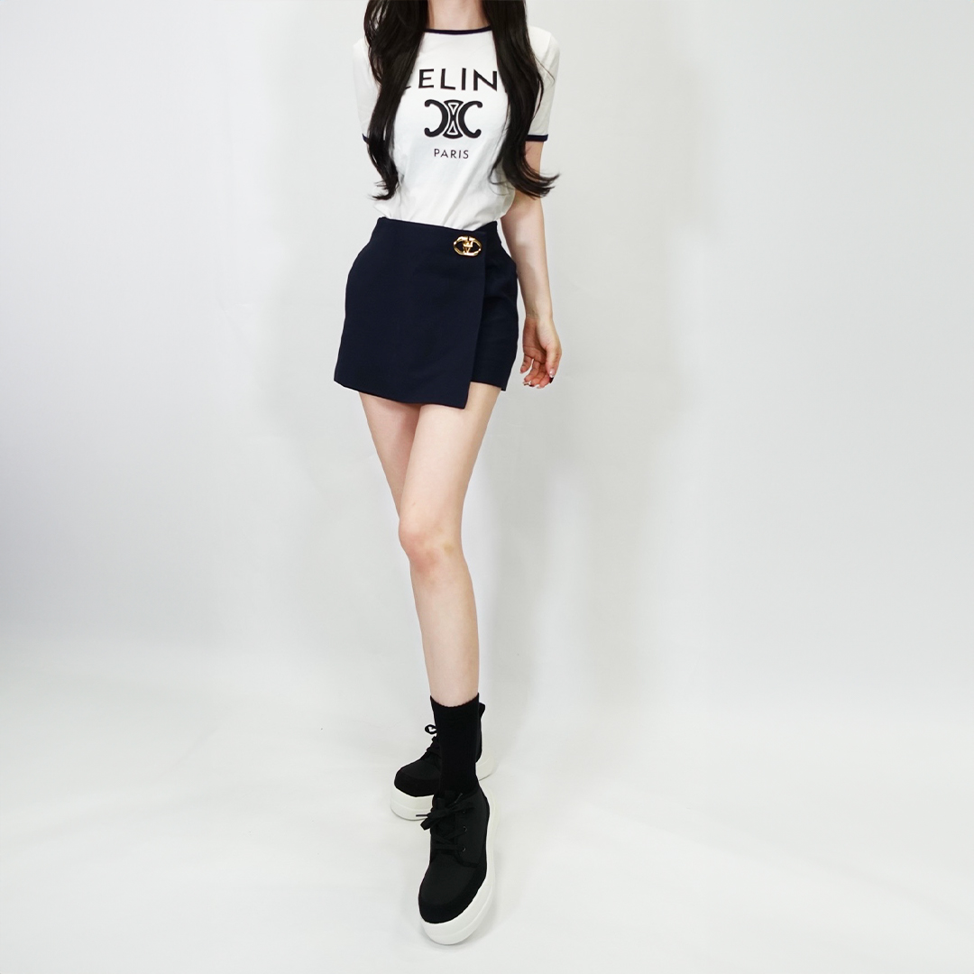 【即納】エアースニーカー ブラック/ホワイト サイズ: レディースS（~23.0cm）